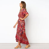 Amira - Boho High-Low Floral Dress